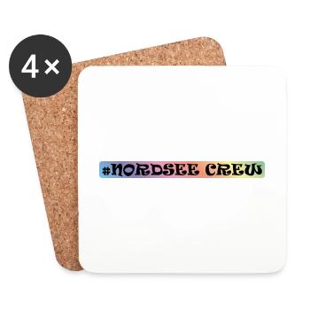 Nordsee Crew - Untersetzer (4er-Set) - Weiß - Vorne