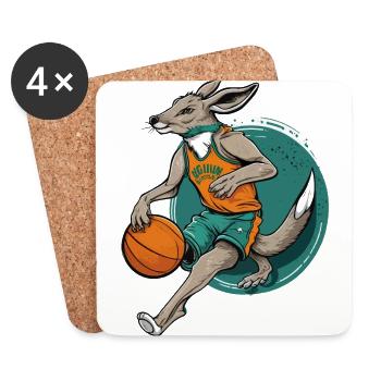 Jump Shot - Coasters (set of 4) - white - Front