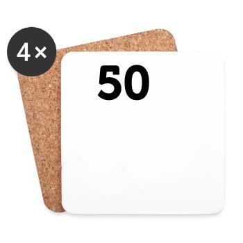 50 Is Not Old. Depressing, But Not Old! - Coasters (set of 4) - white - Front