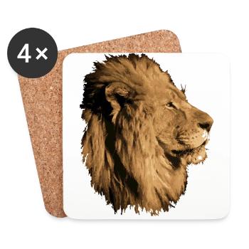 Lion - Coasters (set of 4) - white - Front