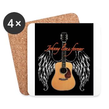 Johnny is eternal - Coasters (set of 4) - white - Front