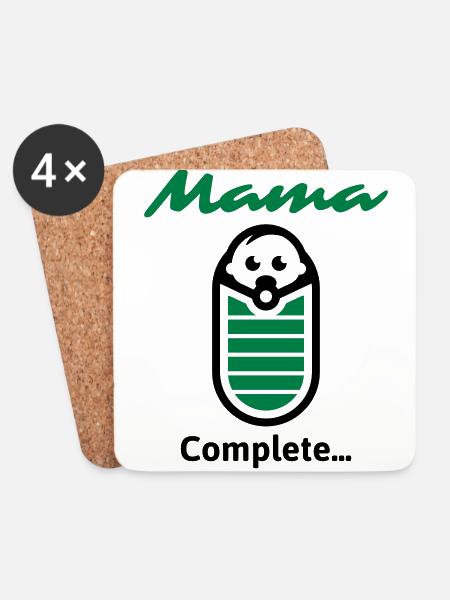 Mama Complete ... - Coasters (set of 4) - white