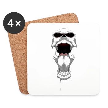 cranio - Untersetzer (4er-Set) - Weiß - Vorne