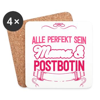 POSTBOTIN - Mama - Untersetzer (4er-Set) - Weiß - Vorne