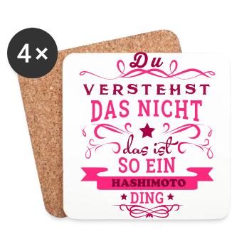 Hashimoto - Untersetzer (4er-Set) - Weiß - Vorne