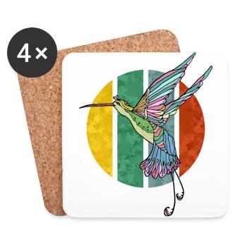 Humming-bird - Coasters (set of 4) - white - Front