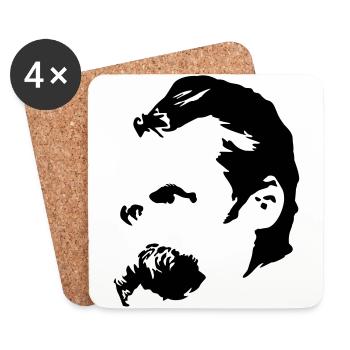 Nietzsche - Coasters (set of 4) - white - Front