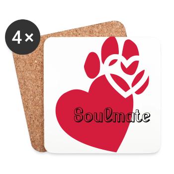 Soulmate - Untersetzer (4er-Set) - Weiß - Vorne