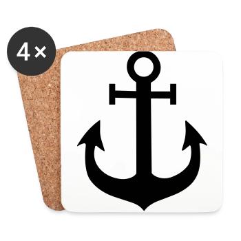 anchor - Untersetzer (4er-Set) - Weiß - Vorne