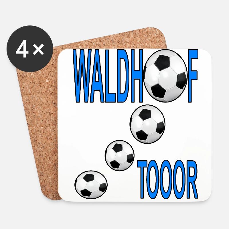Fussball Waldhof Mannheim - Untersetzer (4er-Set) - Weiß