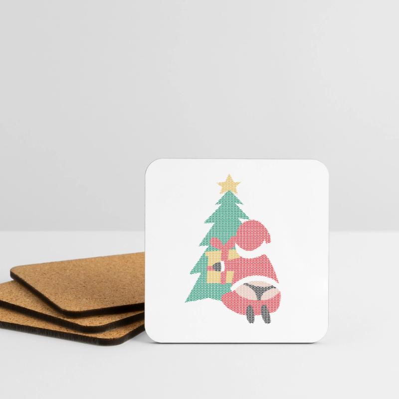 Moche pull noël string string père noël Dessous de verre (lot de 4)