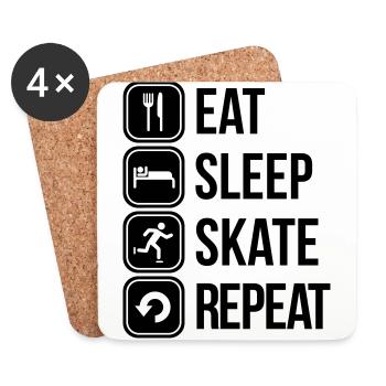 skate - Coasters (set of 4) - white - Front