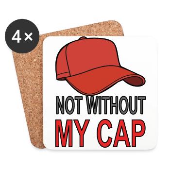 Cap cap - Dessous de verre (lot de 4) - blanc - Devant