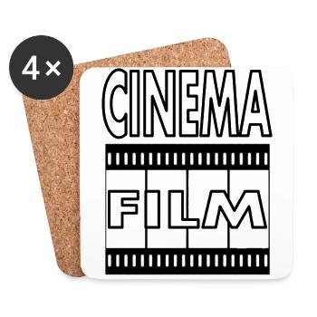 Film cinema cinema - Coasters (set of 4) - white - Front