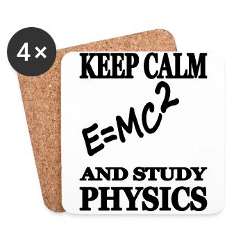 Physiker Physik - Untersetzer (4er-Set) - Weiß - Vorne