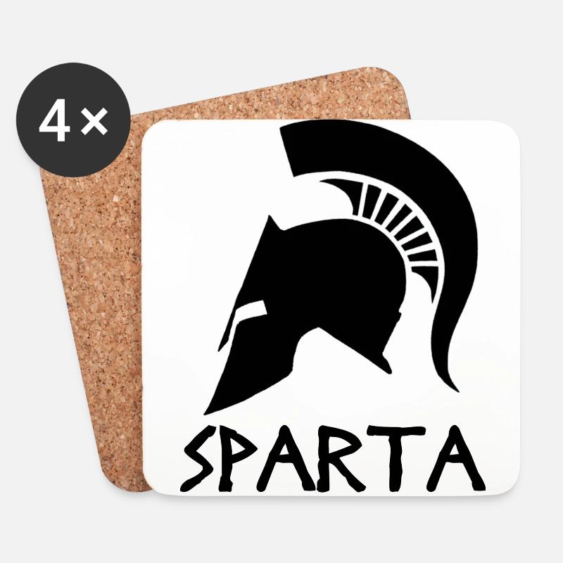 Sparta - Untersetzer (4er-Set) - Weiß