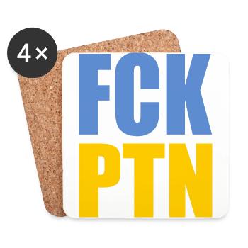 Fck ptn - Coasters (set of 4) - white - Front