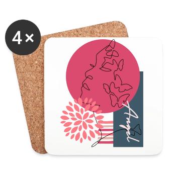 Magical Femininity - Coasters (set of 4) - white - Front