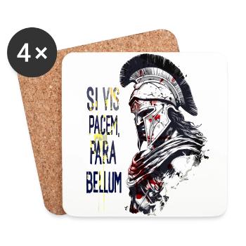 Spartans at war, for Sparta! - Coasters (set of 4) - white - Front