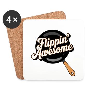 Flippin Genial - Untersetzer (4er-Set) - Weiß - Vorne