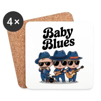 Baby Blues - Dessous de verre (lot de 4) - blanc - Devant