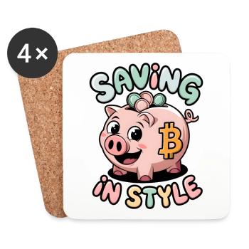 Saving In Style - Coasters (set of 4) - white - Front
