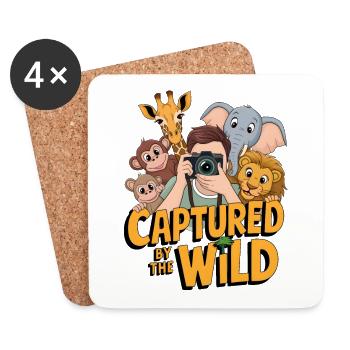 Gefangen von der Wildnis - Untersetzer (4er-Set) - Weiß - Vorne