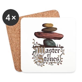 Master Of Stones - Coasters (set of 4) - white - Front