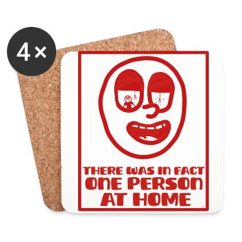 English Expression for Idiocy - Coasters (set of 4) - white - Front