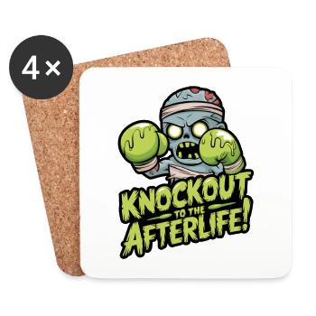 KO à la - Dessous de verre (lot de 4) - blanc - Devant