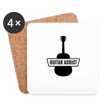 Guitar - Guitar - Coasters (set of 4) - white - Front