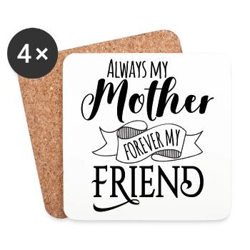 Mother Mother Mother's Day Mother's Day Gift - Coasters (set of 4) - white - Front