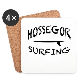 Surf Spot in Hossegor in Frankreich Geschenkidee - Untersetzer (4er-Set) - Weiß - Vorne