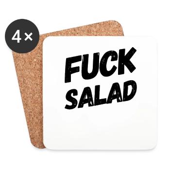 Fuck Salad - Untersetzer (4er-Set) - Weiß - Vorne
