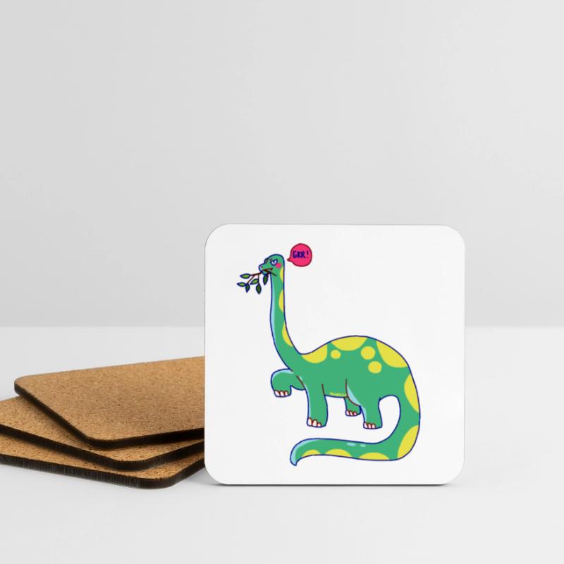 Dinosaurier hat schlechte Laune Untersetzer (4er-Set)