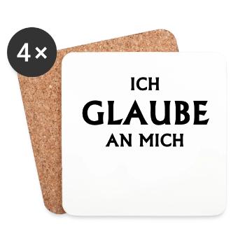 glaube geschenk - Untersetzer (4er-Set) - Weiß - Vorne