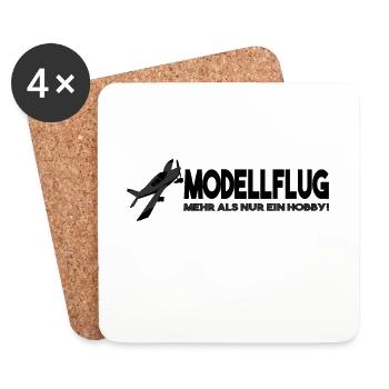 Modellflug Mehr Als Nur Ein Hobby - Untersetzer (4er-Set) - Weiß - Vorne
