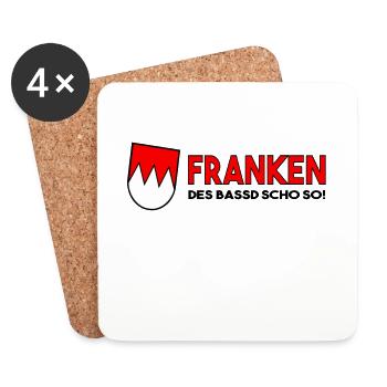 Franken Des Bassd Scho So - Untersetzer (4er-Set) - Weiß - Vorne