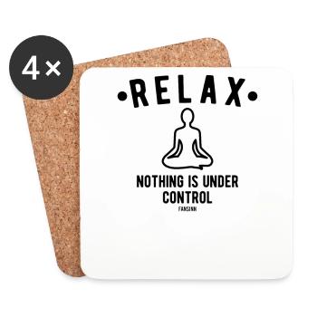 Buddhism God Religion Yoga Gift - Coasters (set of 4) - white - Front