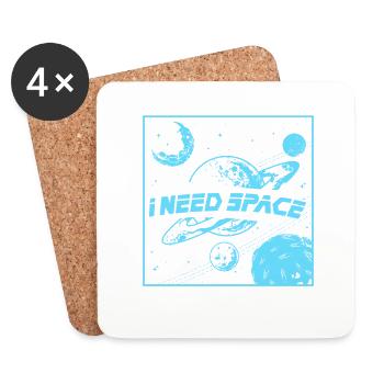Science, nerd, physics, gift, gift idea - Coasters (set of 4) - white - Front
