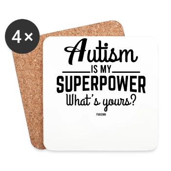 Autism especially developmental disorder - Coasters (set of 4) - white - Front