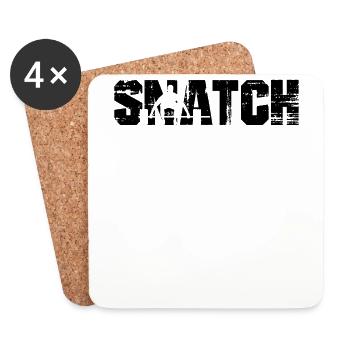 Snatch fitness - Dessous de verre (lot de 4) - blanc - Devant
