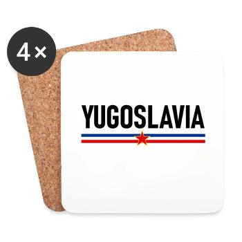Yugoslawien Albanien Albaner - Untersetzer (4er-Set) - Weiß - Vorne