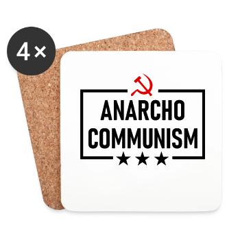 Anarchy communism - Coasters (set of 4) - white - Front
