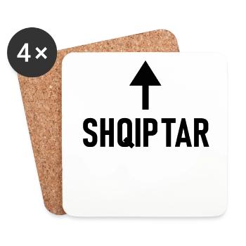 Shqiptar Albanien Albaner - Untersetzer (4er-Set) - Weiß - Vorne