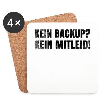 Admin T-Shirt Sysadmin IT Hardware Lustiger Spruch - Untersetzer (4er-Set) - Weiß - Vorne