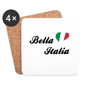 Mode de vie italien Bella Italia - Dessous de verre (lot de 4) - blanc - Devant
