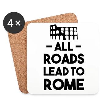 Italie! - Dessous de verre (lot de 4) - blanc - Devant