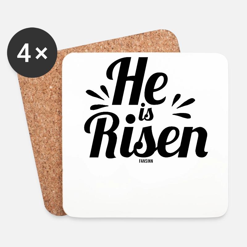 jesus christlich jesus christus - Untersetzer (4er-Set) - Weiß