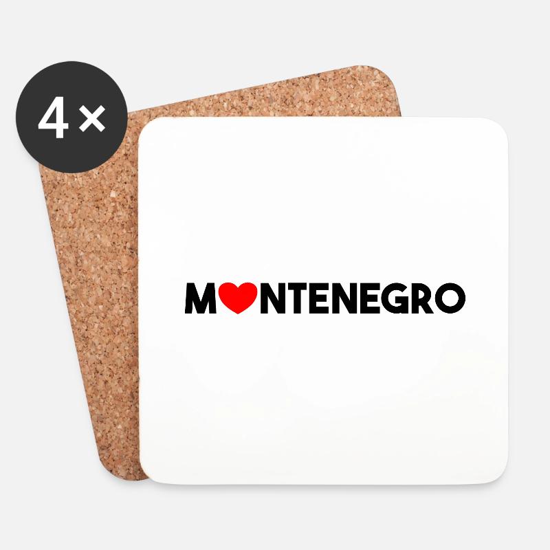 Montenegro! - Coasters (set of 4) - white